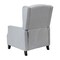 Merrick Lane Mauro Contemporary Pushback Recliner with Accent Nail Trim-Wingback Manual Recliner